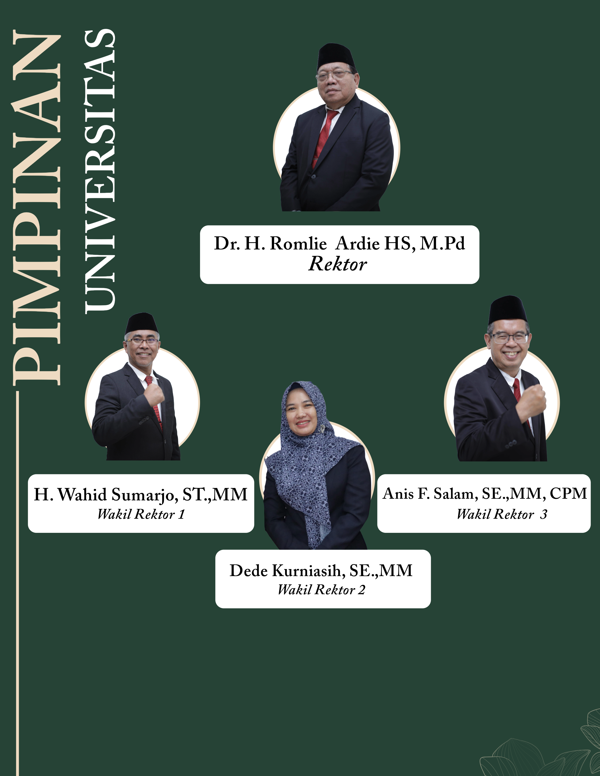 Struktur Pimpinan Universitas Primagraha